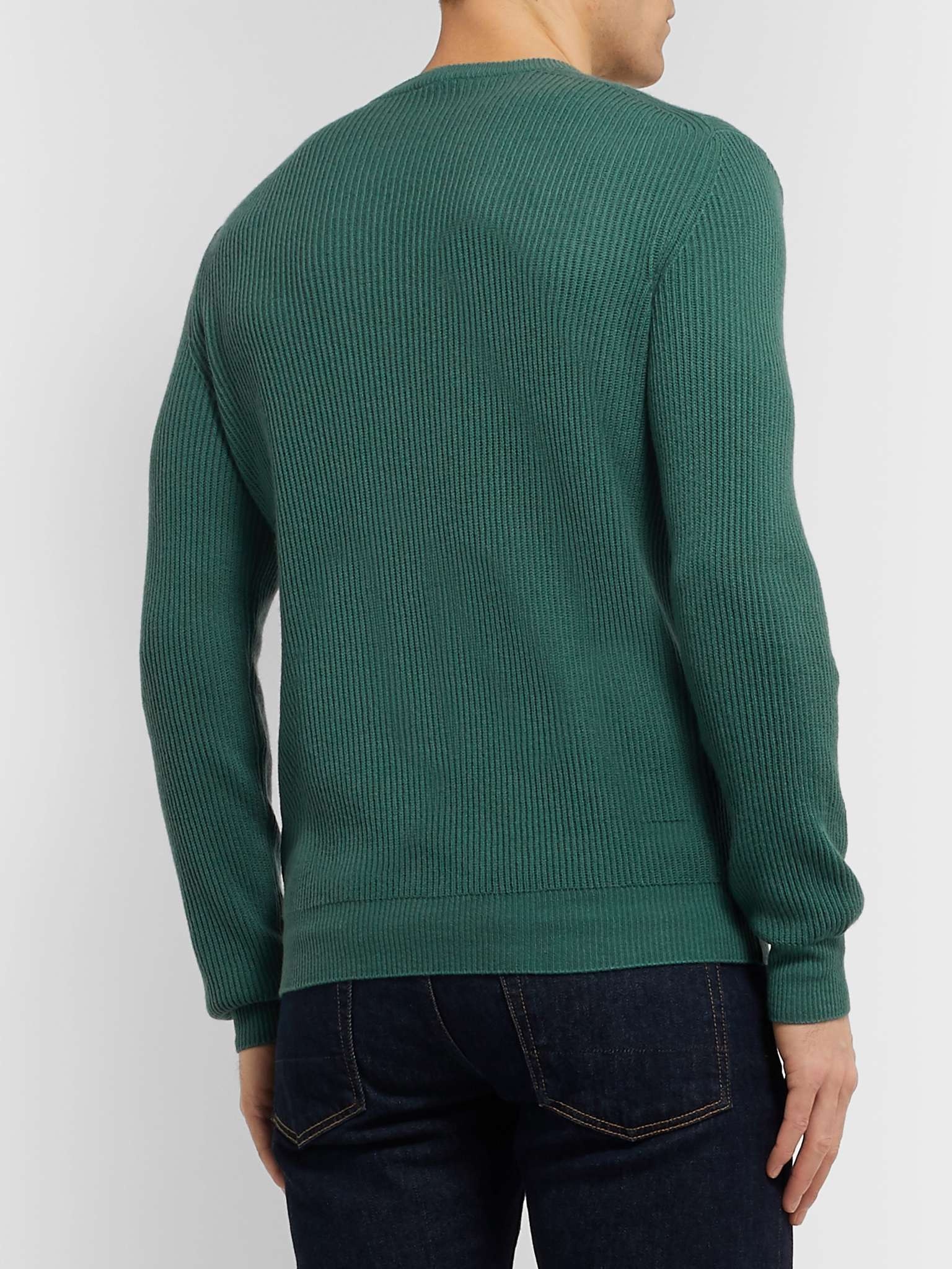 Ribbed Cashmere Sweater - 5