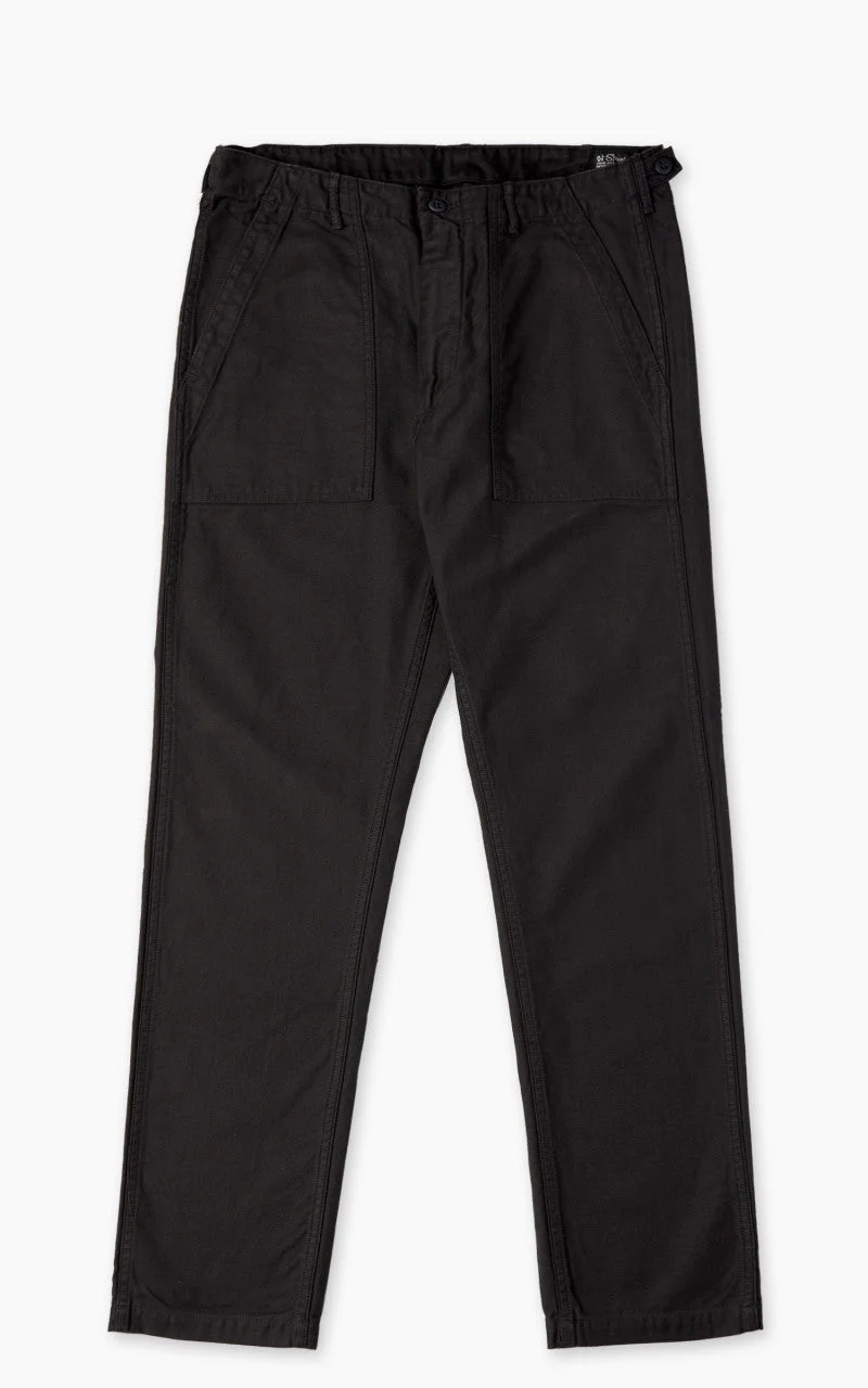 ORSLOW US ARMY FATIGUE PANTS SLIM BLACK - 1