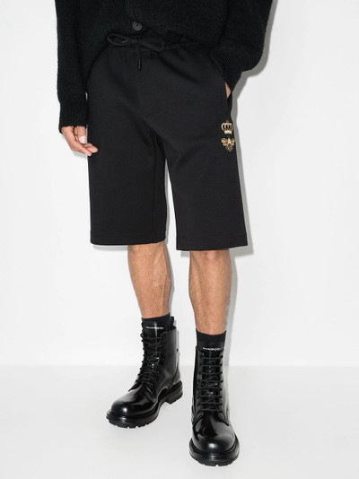 Dolce & Gabbana embroidered-bee drawstring shorts outlook