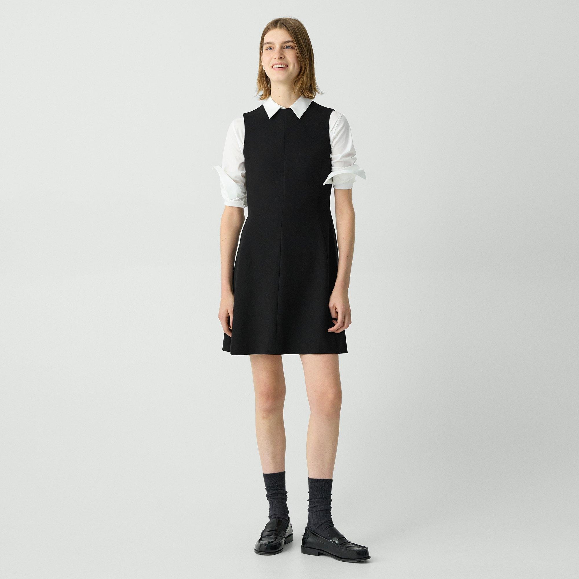 Fit-and-Flare Dress in Admiral Crepe - 2