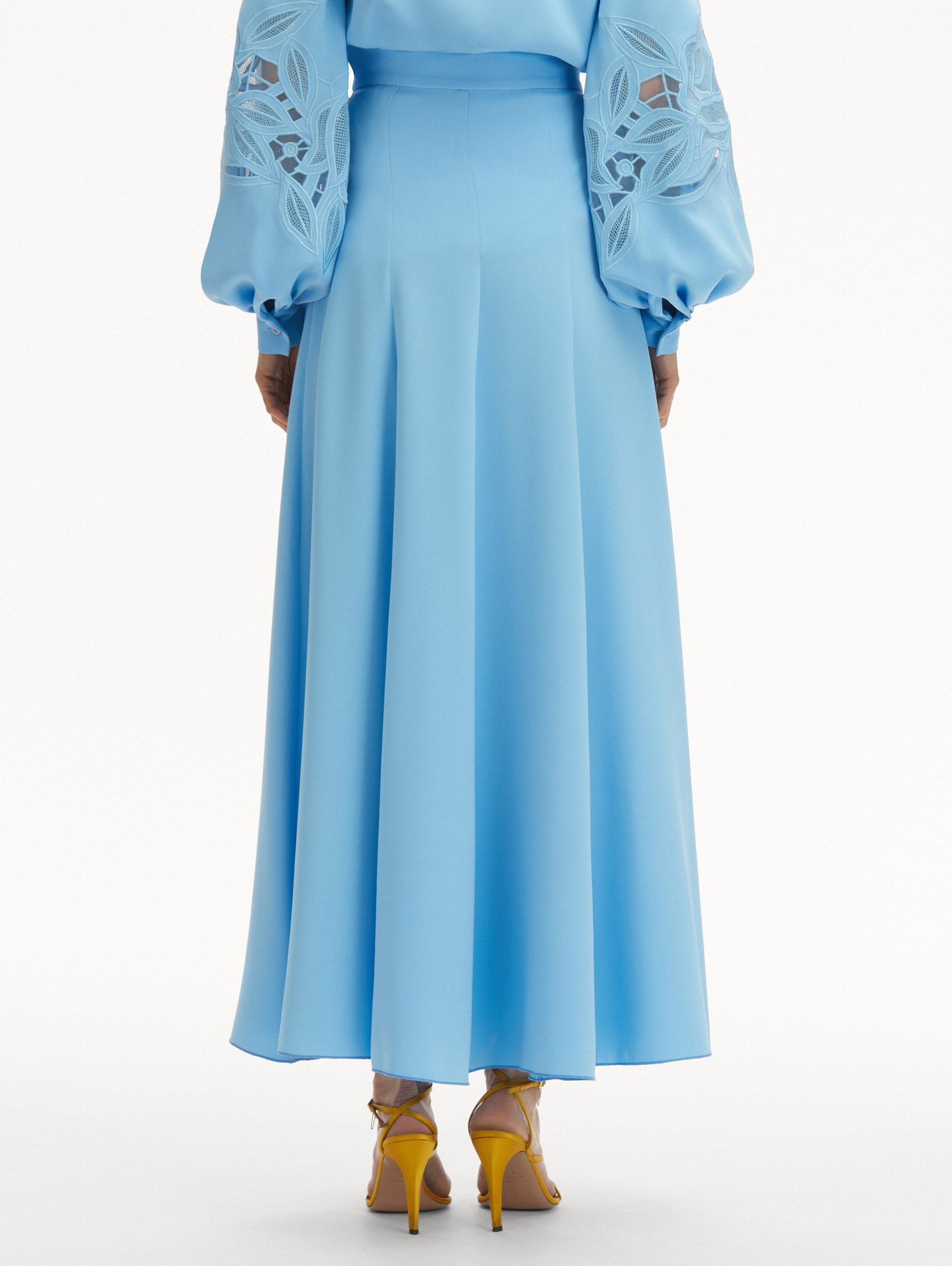 SILK GEORGETTE SKIRT - 3