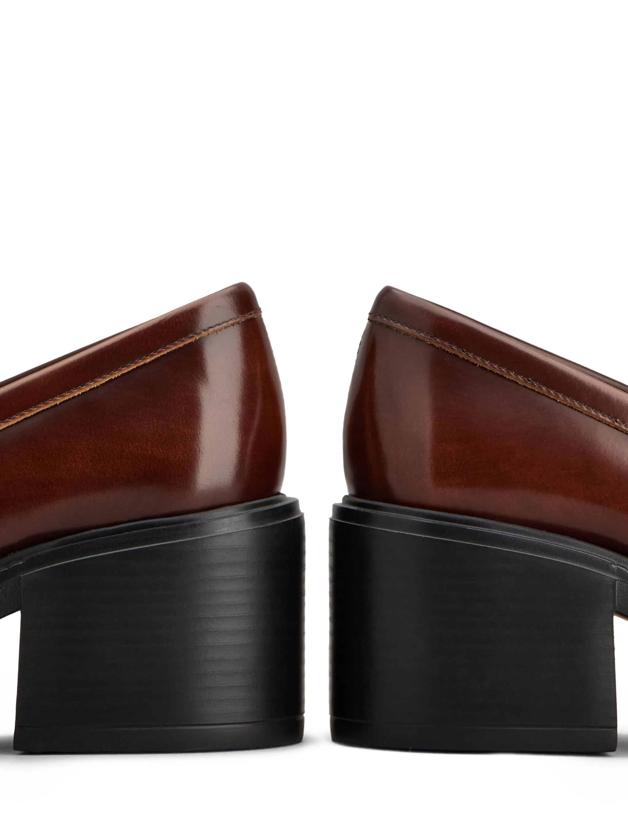 60mm leather loafers - 4
