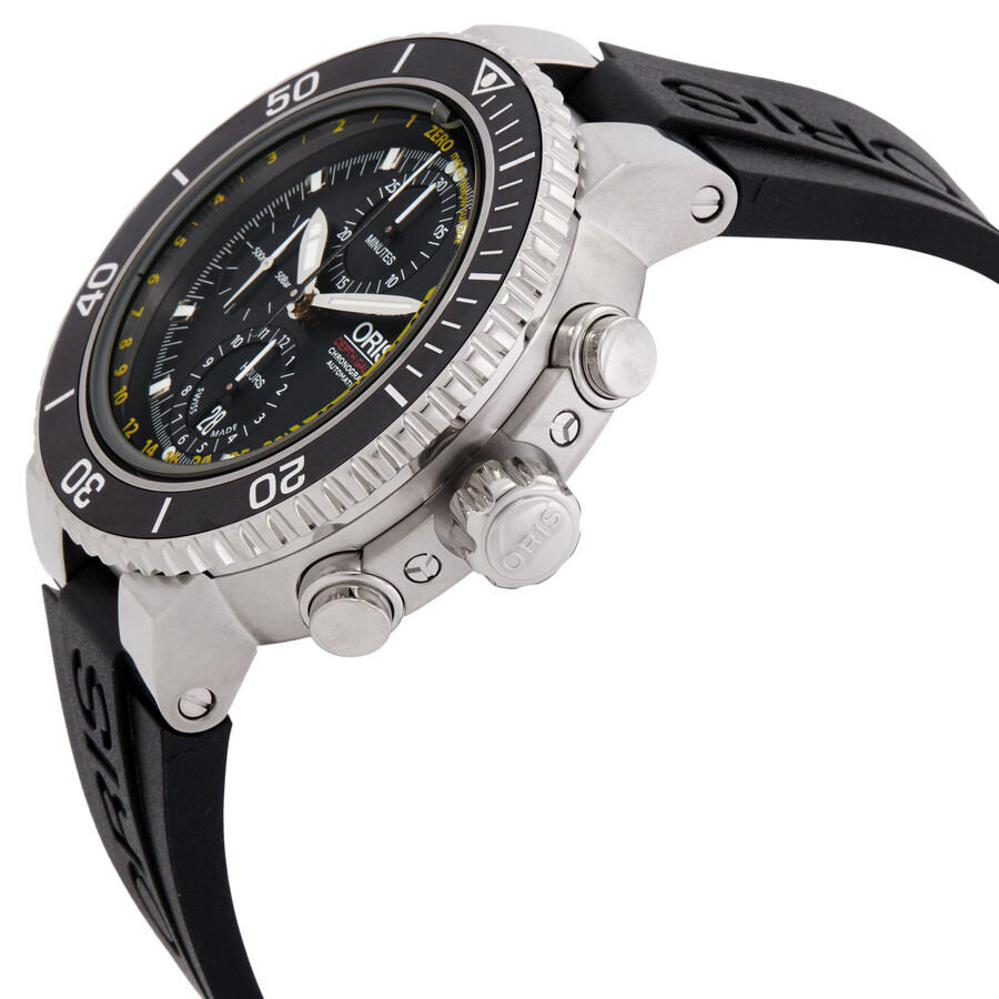 Oris - Oris Aquis Depth Gauge Chronograph Automatic Black Dial Men's Watch 01 774 7708 4154 - 2