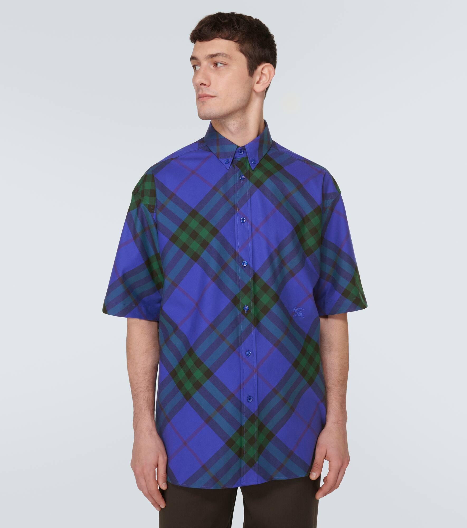 Burberry Check cotton bowling shirt - 3