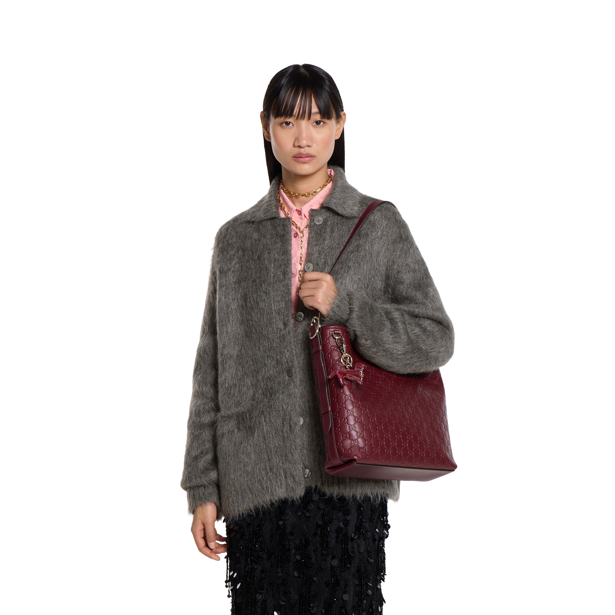 GG Emblem medium shoulder bag - 6