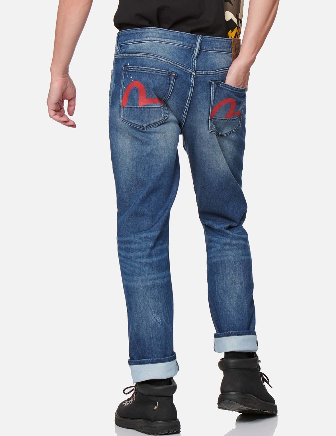 RED SEAGULL WASHED CARROT FIT JEANS #2017 - 3