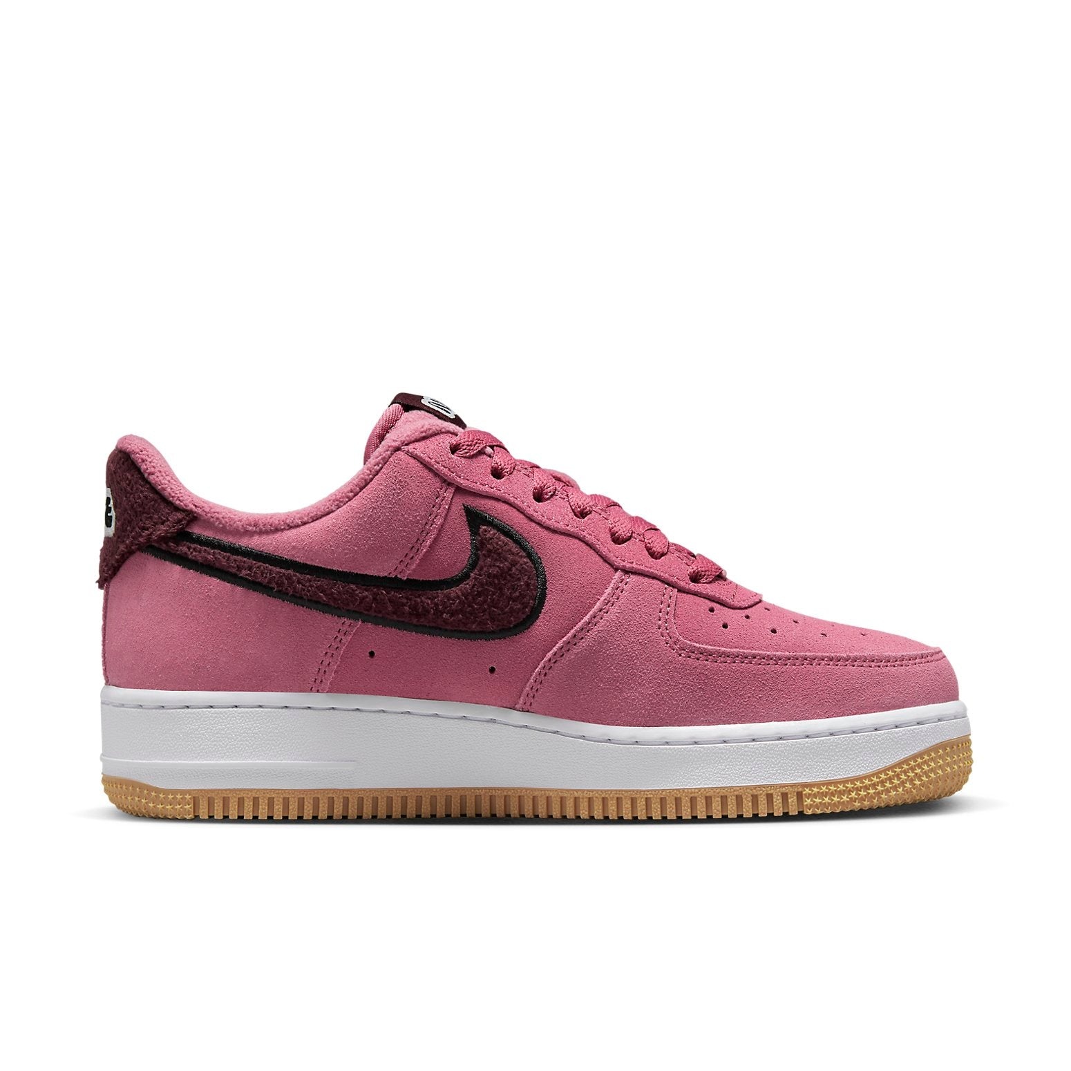 (WMNS) Nike Air Force 1 Low '07 SE 'Desert Berry Gum Fleece' DQ7583-600 - 2