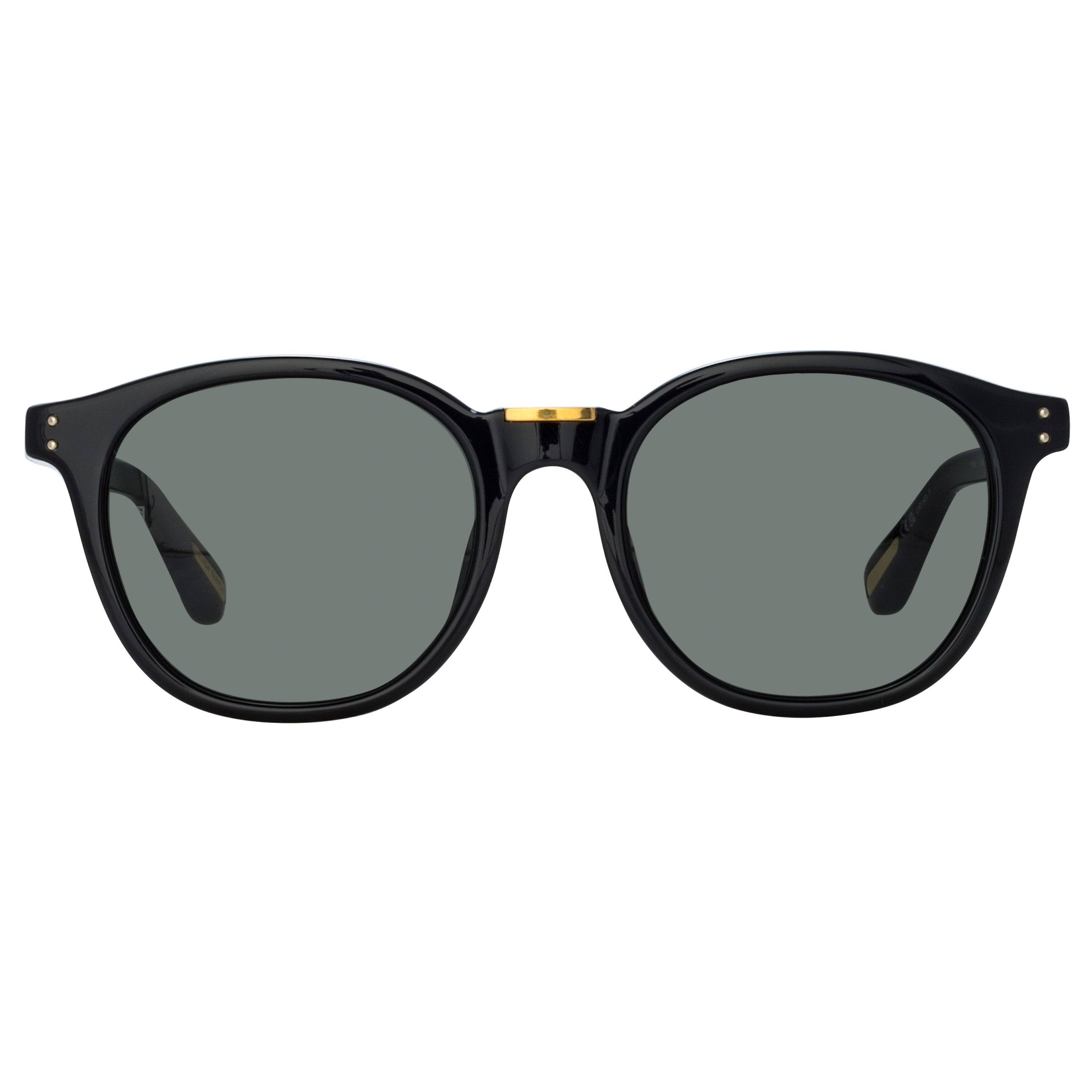 POWELL D-FRAME SUNGLASSES IN BLACK - 1