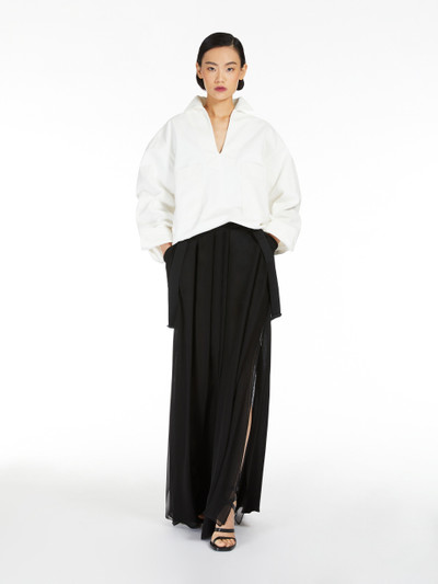 Max Mara Long skirt in silk chiffon outlook