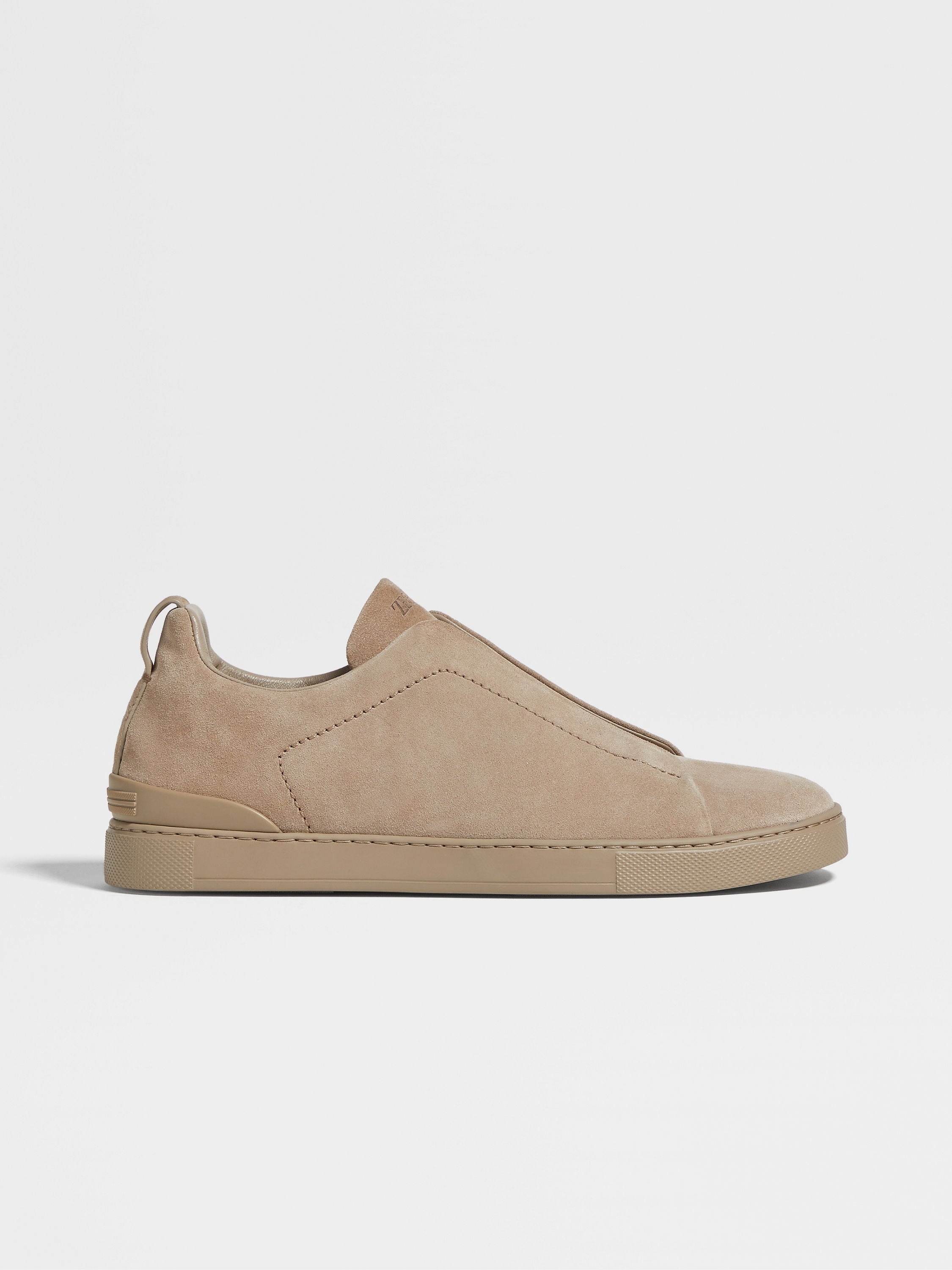 LIGHT TAUPE SUEDE TRIPLE STITCH™ SNEAKERS - 5