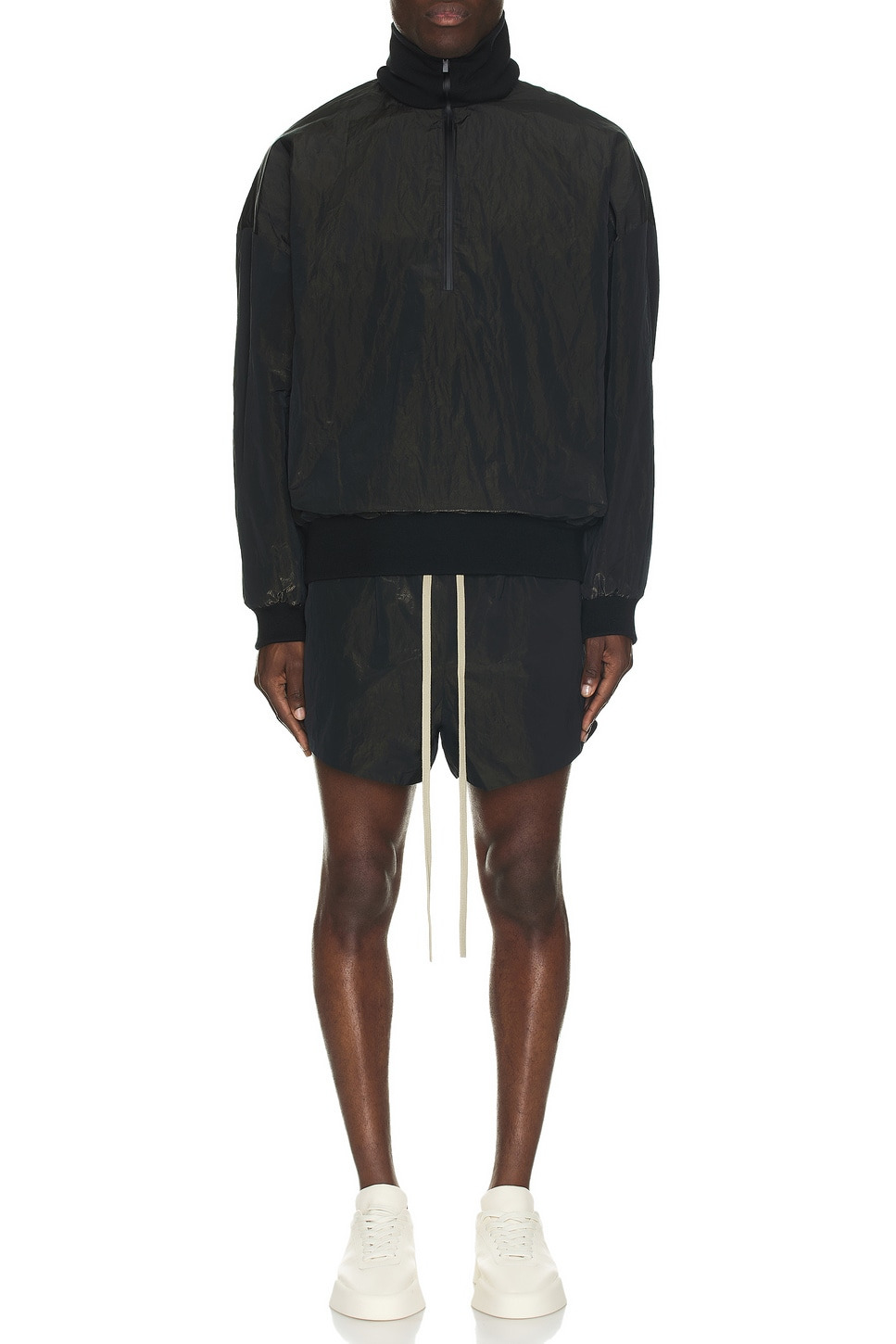 Wrinkled Polyester Running Short - 6
