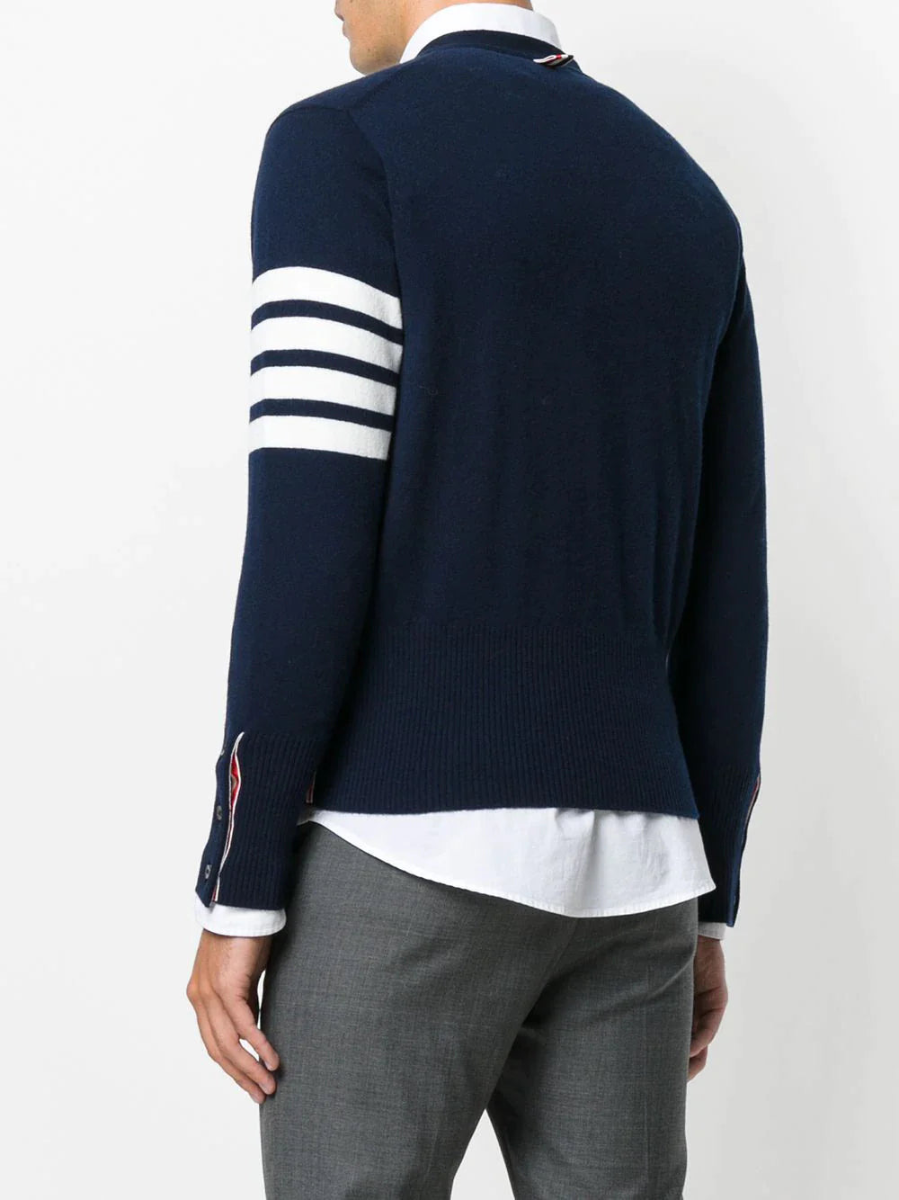 Classic V Neck Cardigan - 4