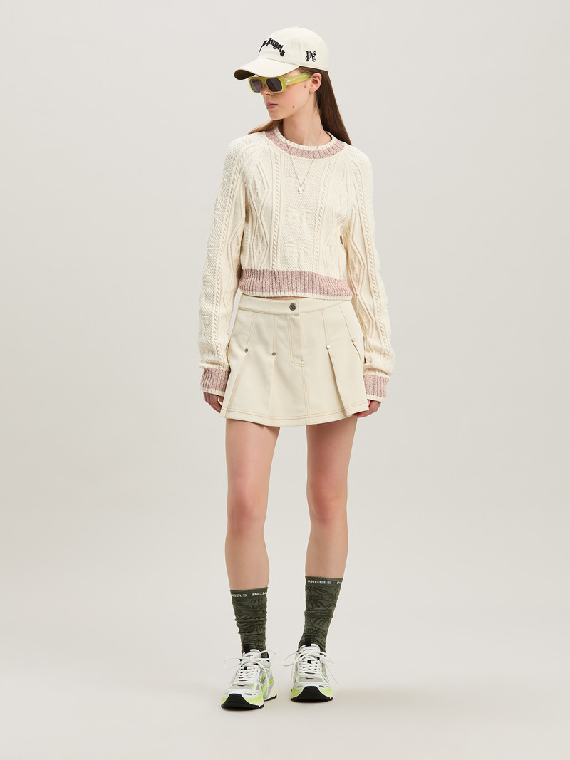 Palm Angels Pleated Mini Skirt outlook