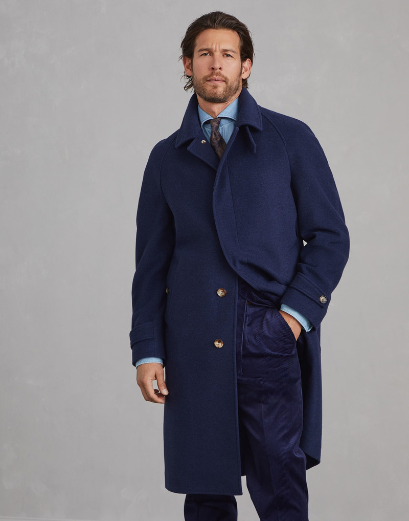 Lightweight water-resistant cashmere overcoat 1