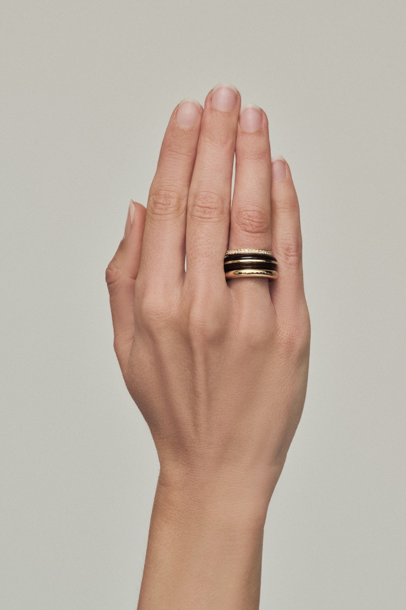 By Pariah Stack_Classic Ring Stack | Smokey Quartz outlook