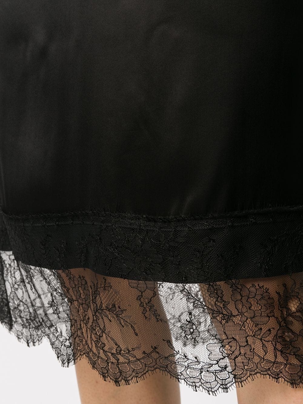 lace-trim sleeveless dress - 5