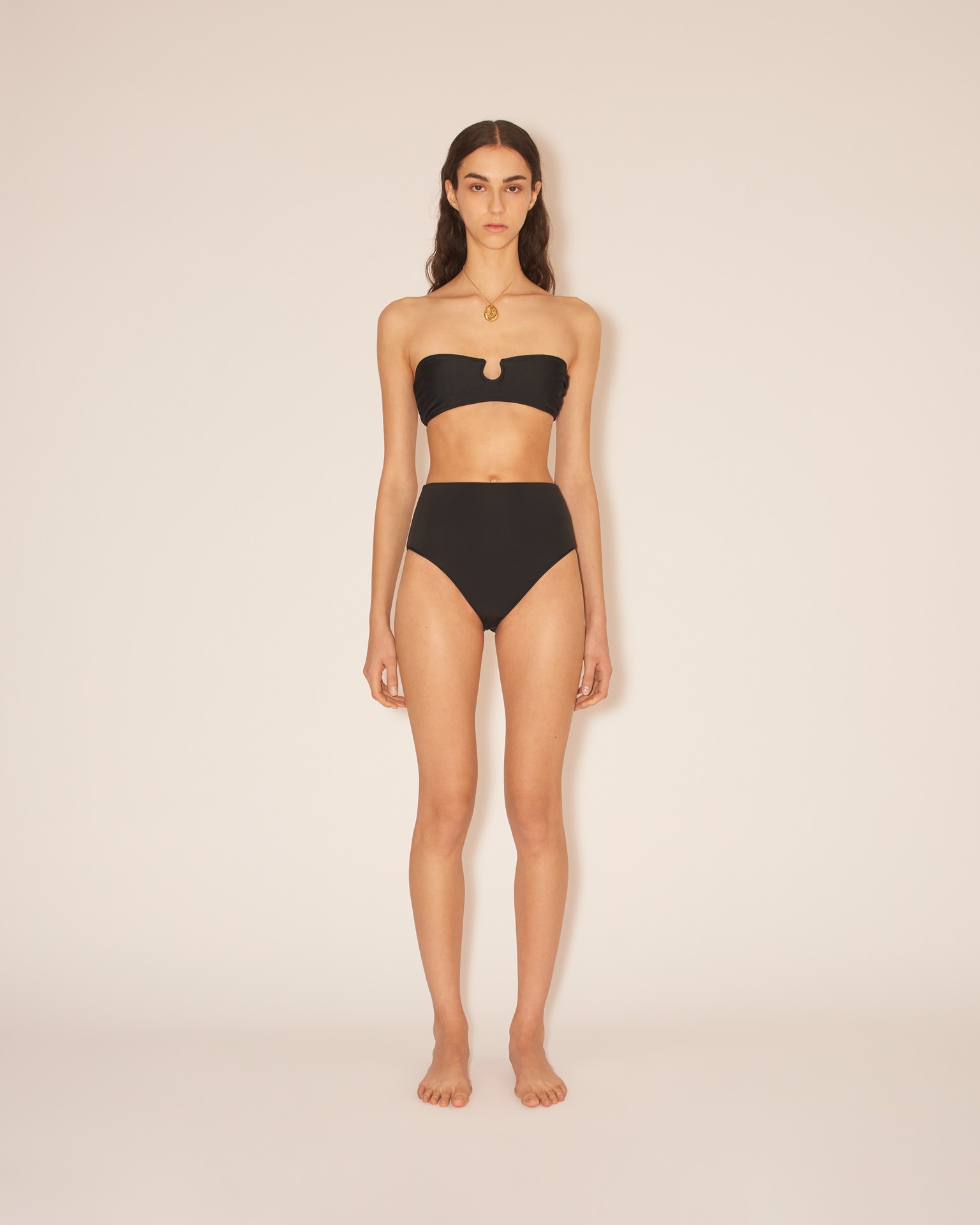 BENTE - High waist swim pants - Black - 2