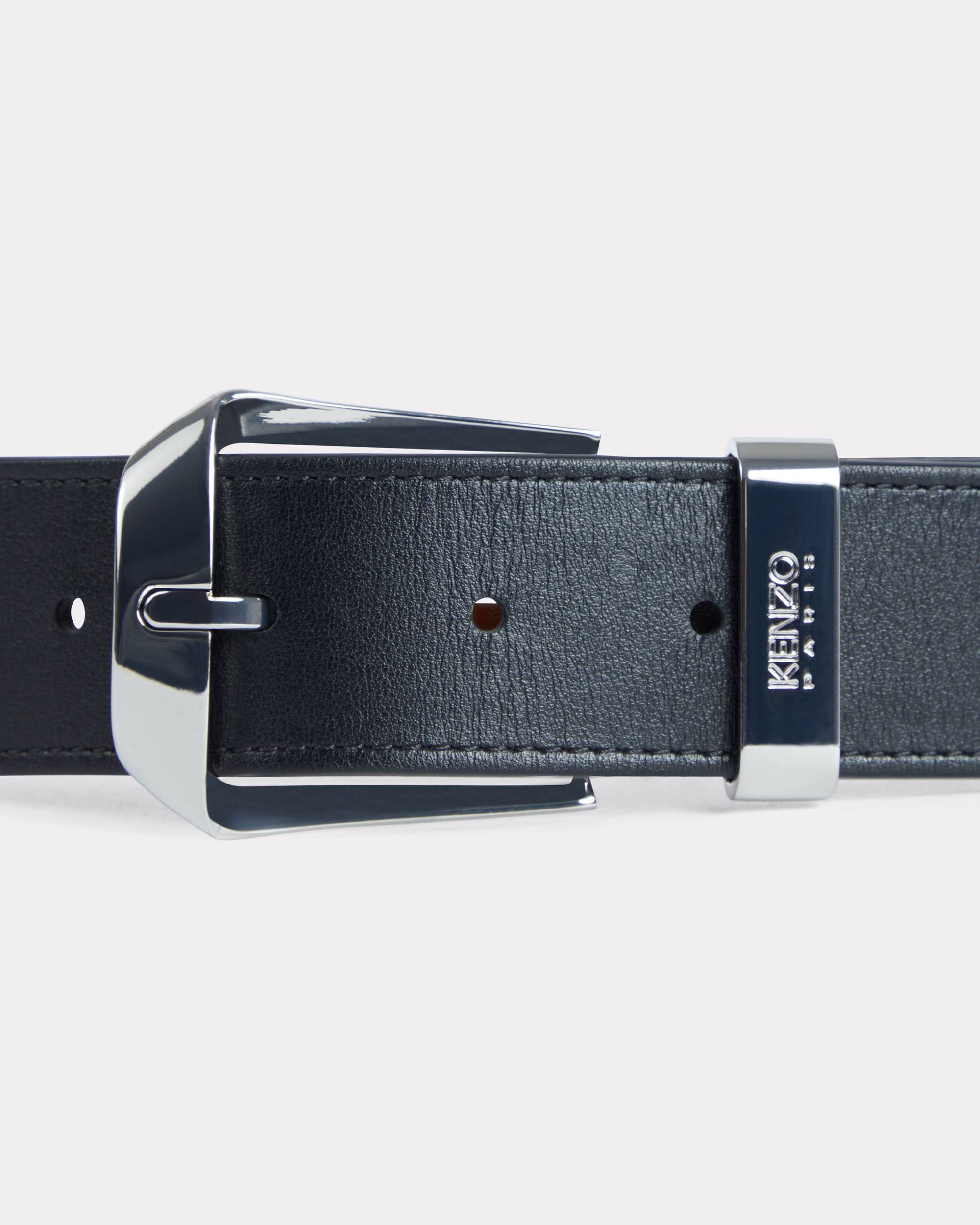小物 KENZO Leather belt KENZO 'KENZO Buckle' belt in leather | kenzo | REVERSIBLE