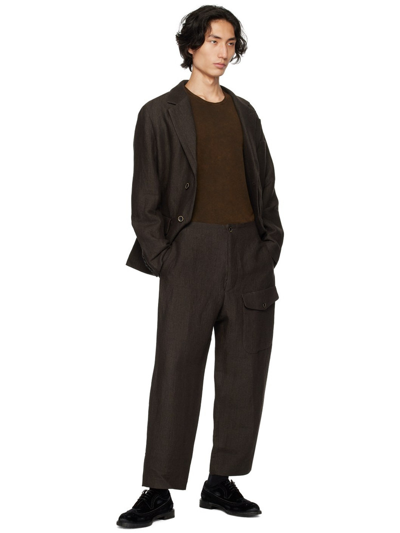 UMA WANG Brown Paxton Trousers outlook