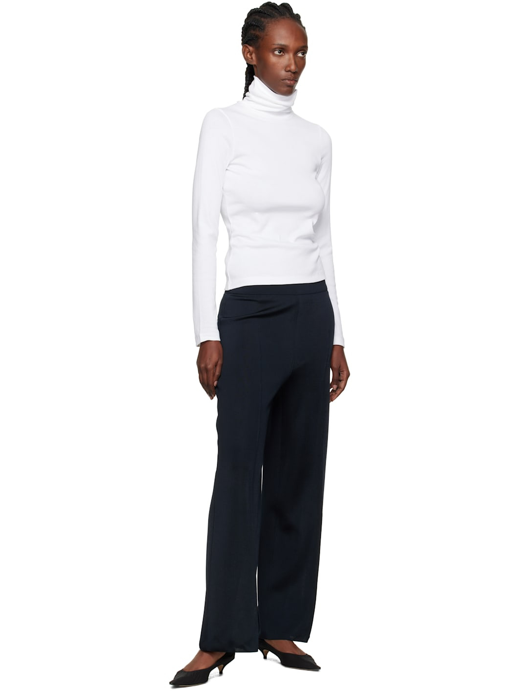 White Dinah Turtleneck - 4