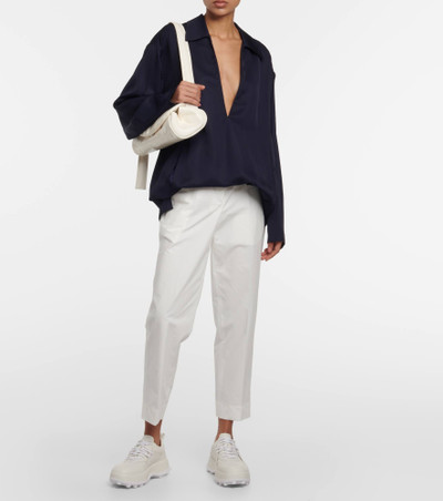 Jil Sander Cropped cotton straight pants outlook