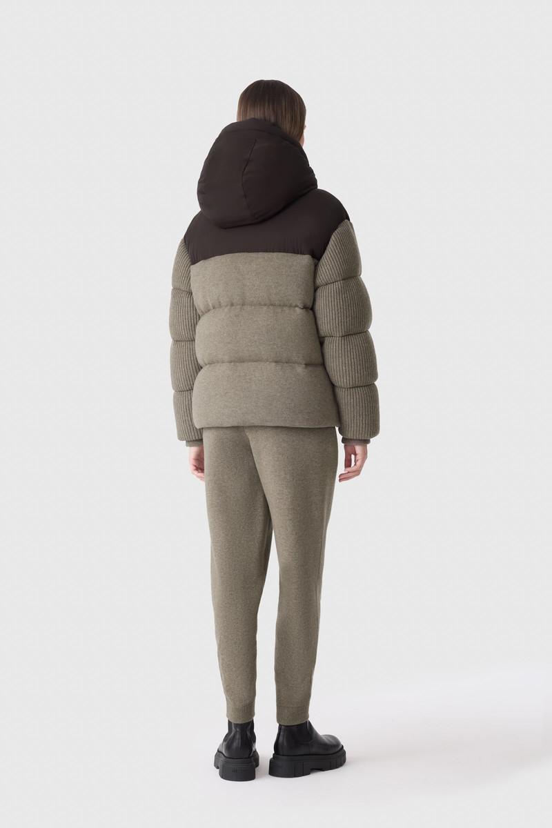 GREER Cashmere-Blend Down Jacket with Removable Hood 4