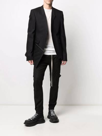 Rick Owens single-breasted wool blazer outlook