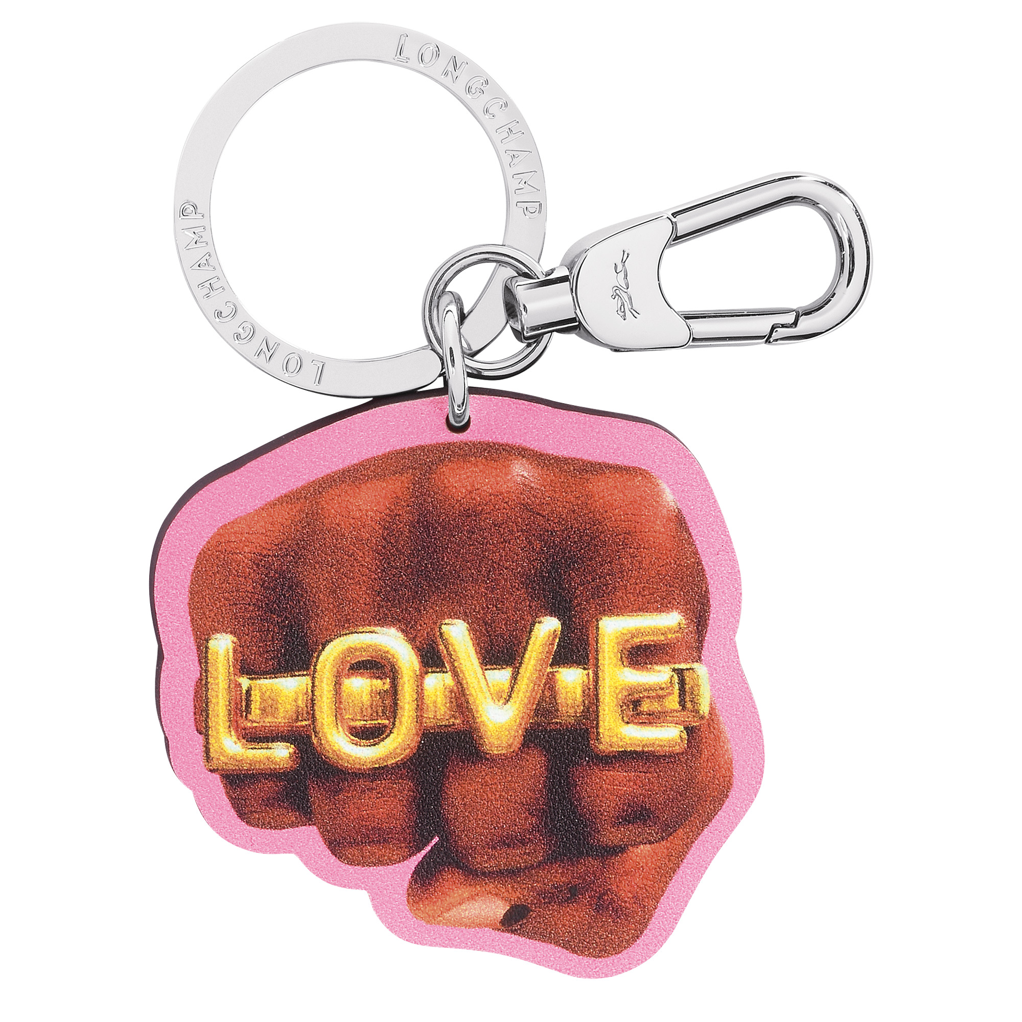 Longchamp x ToiletPaper Key rings Pink - Leather - 1