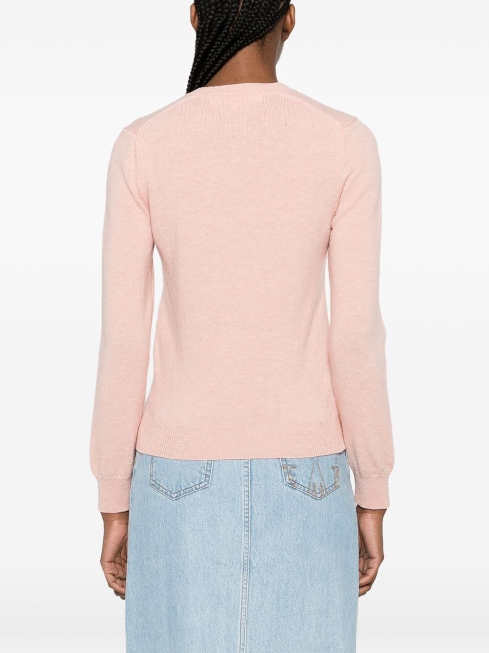 heart logo wool jumper - 4