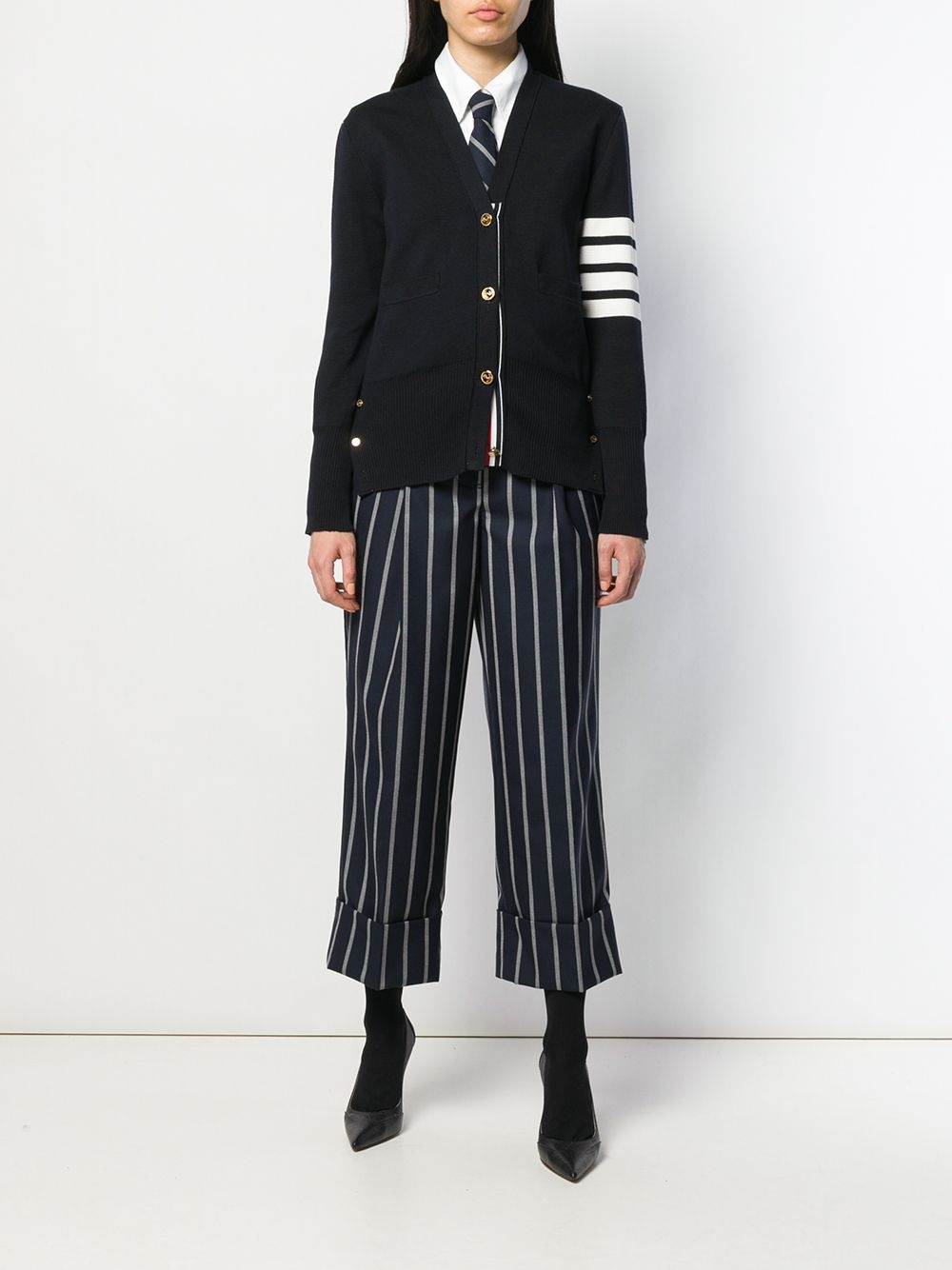 4-Bar stripe cardigan - 2