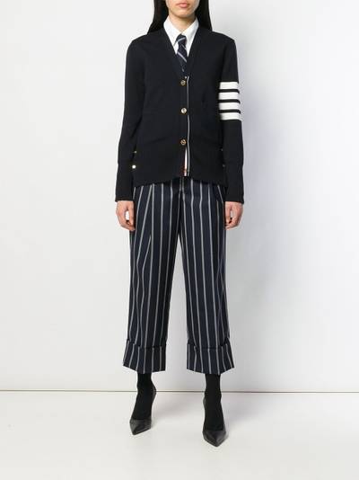 Thom Browne 4-Bar stripe cardigan outlook