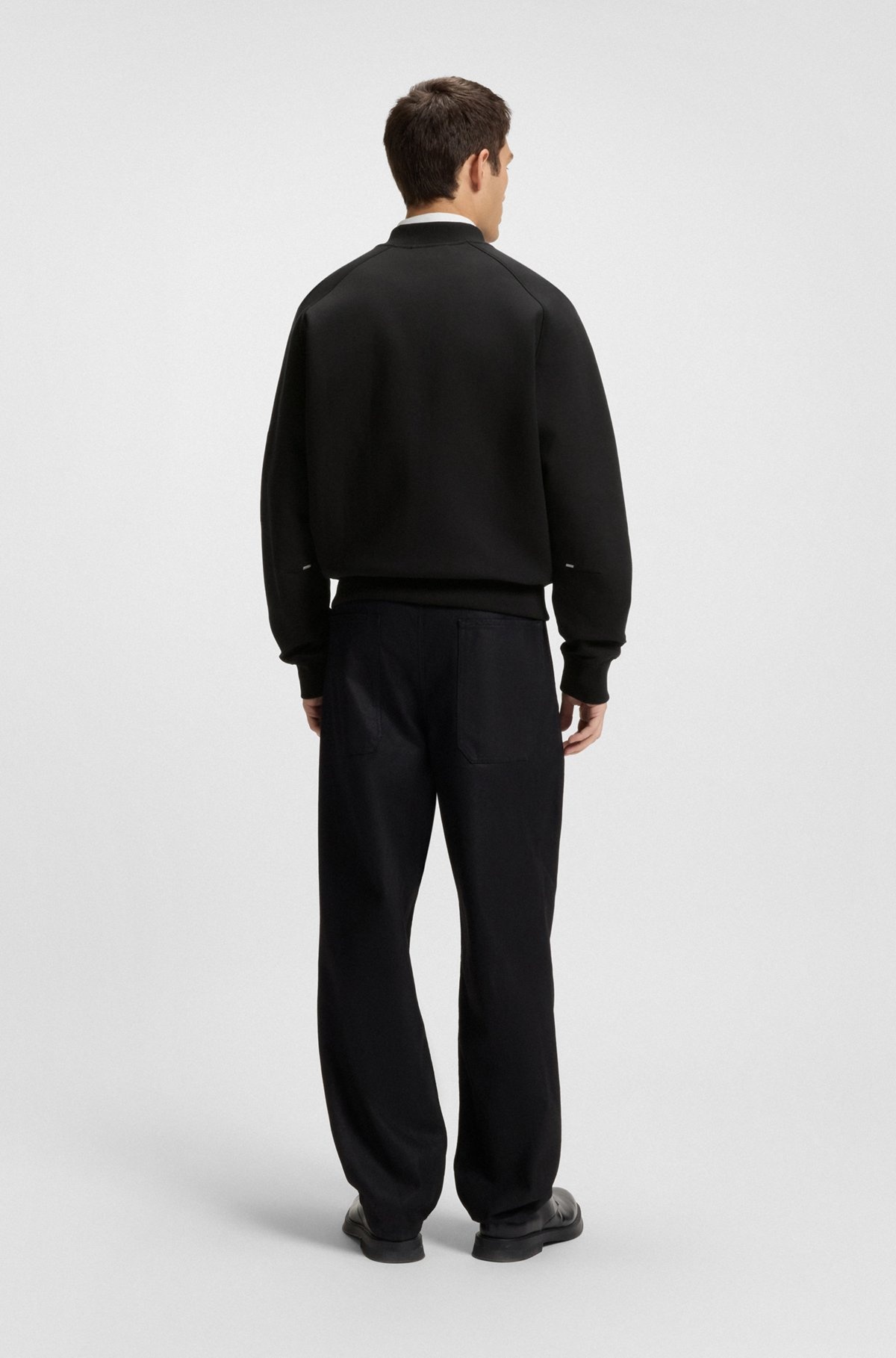 OVERSIZE-FIT BOMBER JACKET IN JERSEY - 5