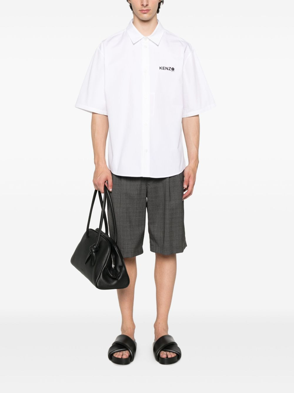 logo-detail short-sleeve shirt - 2