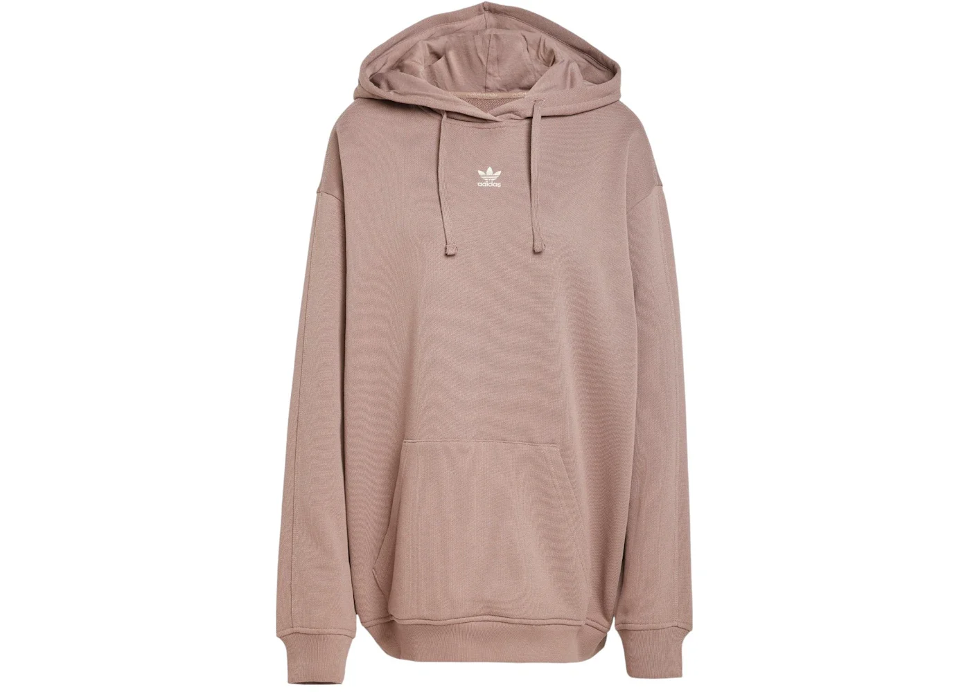 adidas Essentials Loose French Terry Hoodie Trace Brown - 1