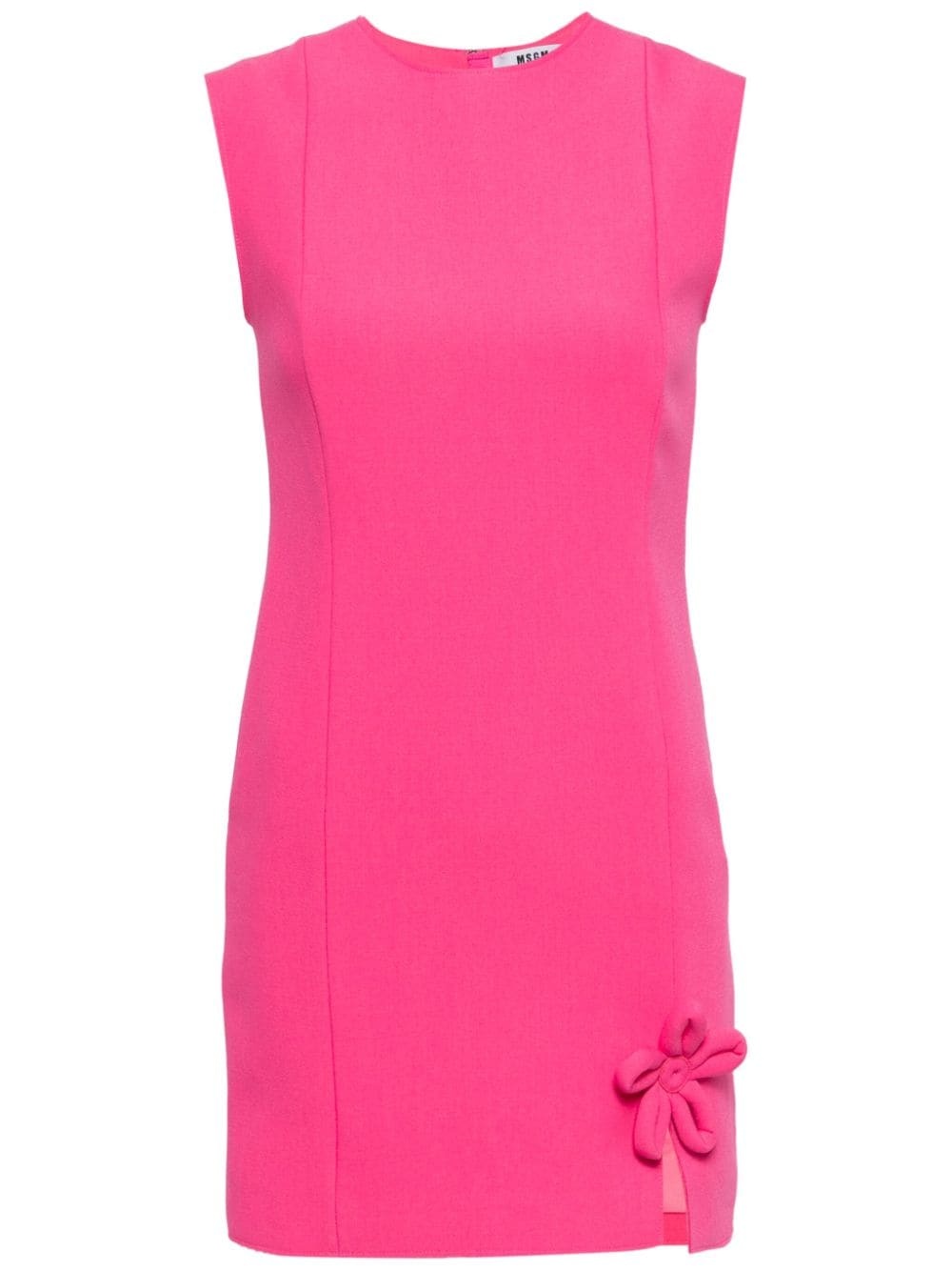 floral-appliquÃ© sleeveless minidress - 1