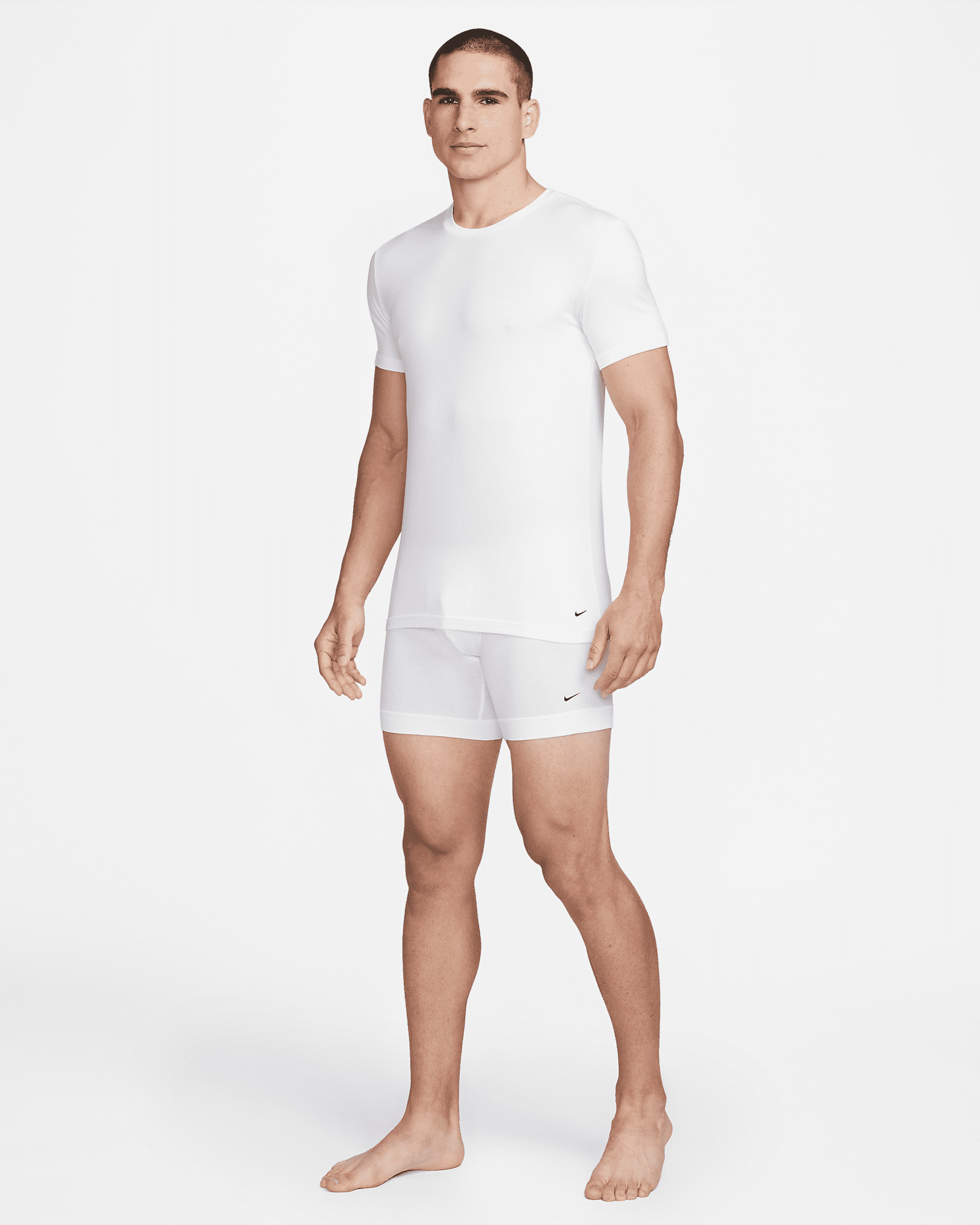 Nike Dri-FIT Essential Cotton Stretch Men's Slim Fit Crew Neck Undershirt (2-Pack) - 5