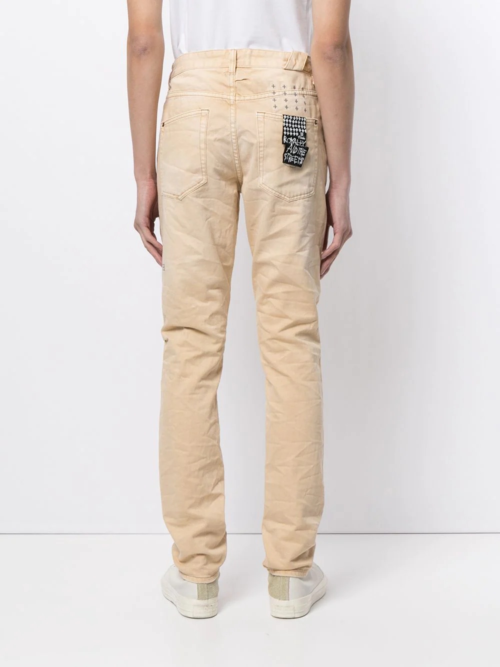 distressed slim-fit jeans - 4