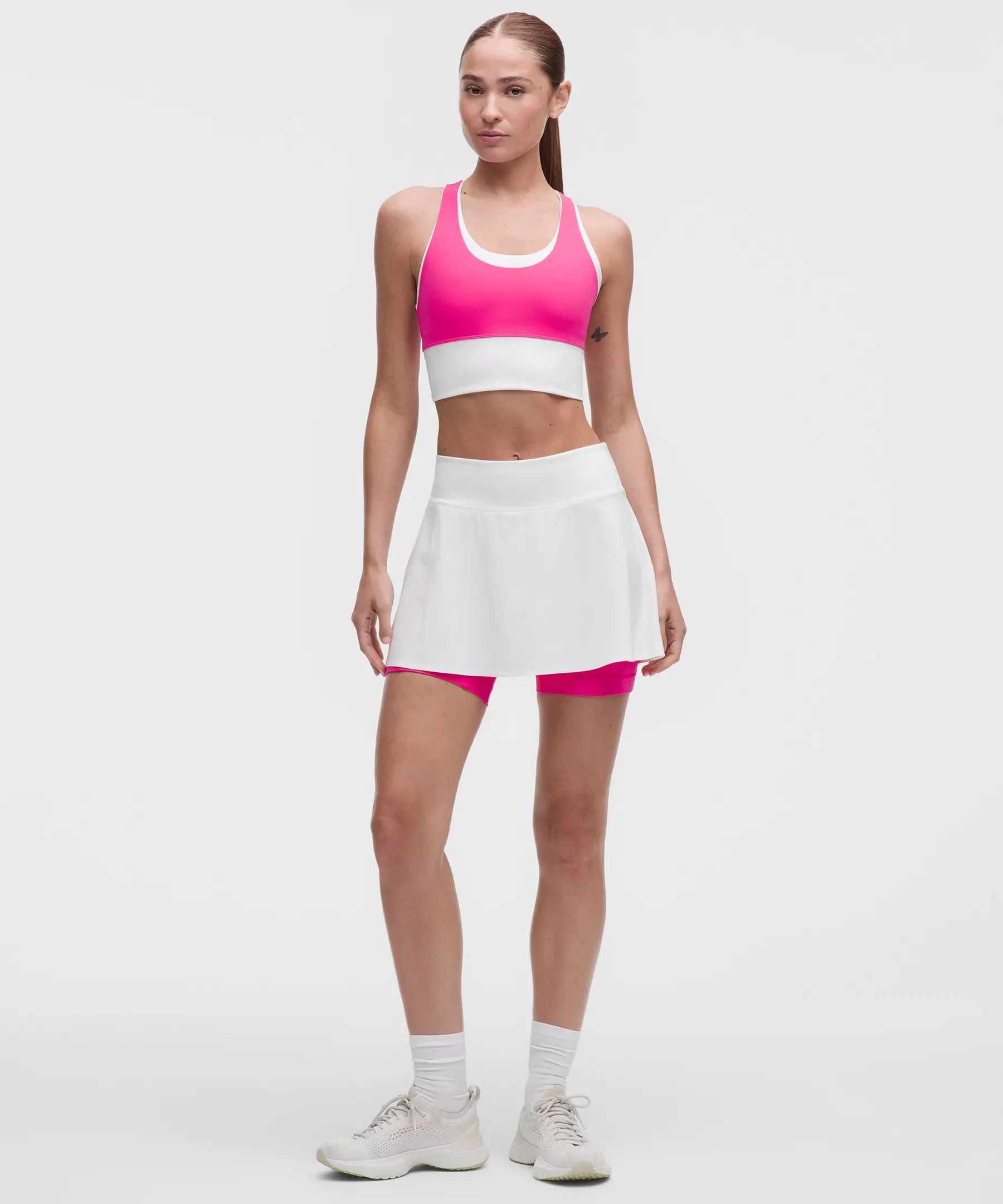 Layered Long-Liner Tennis Skirt - 1