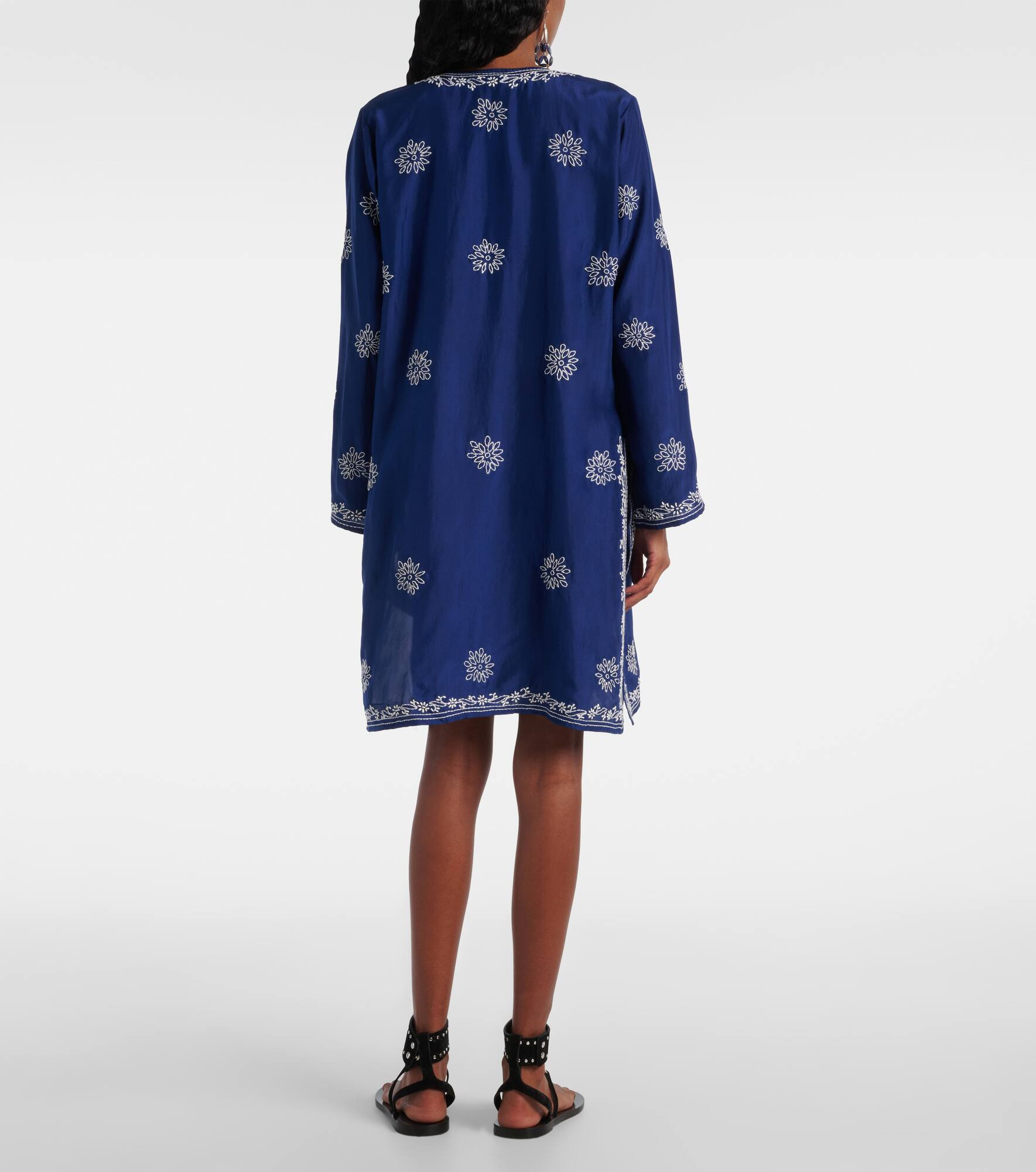 Embroidered silk tunic - 3