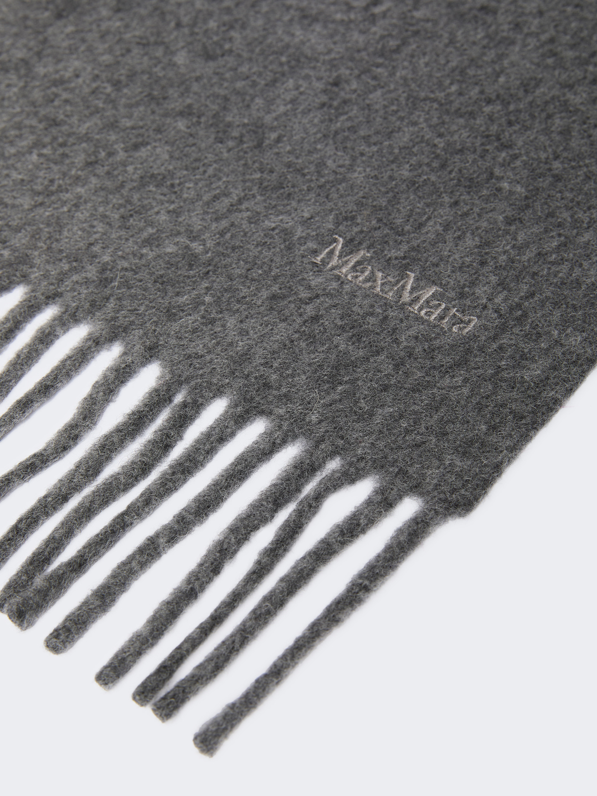 SCILLI Embroidered wool scarf - 2