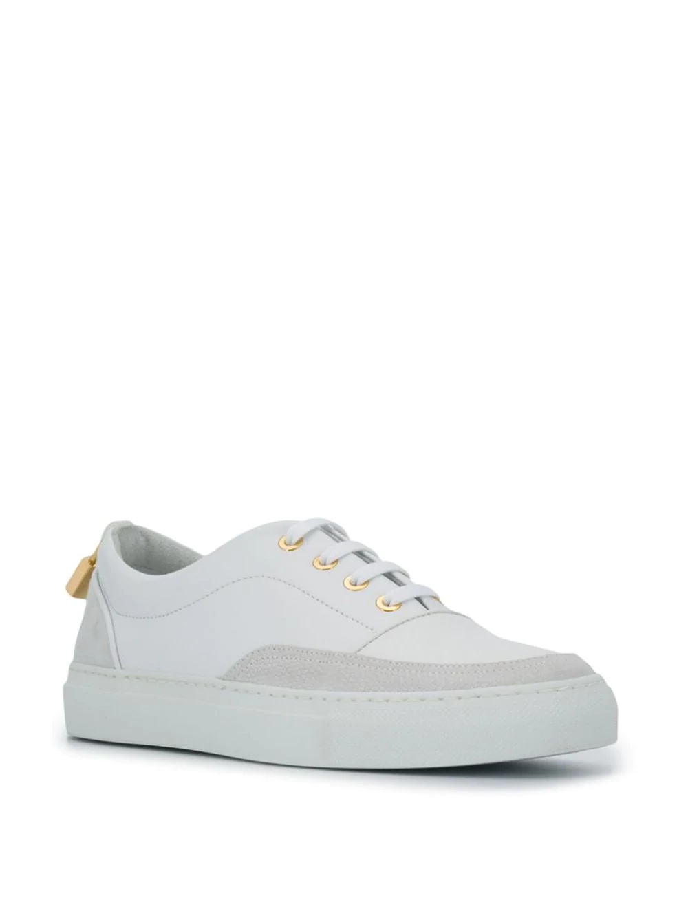 lock detail lace-up sneakers - 2