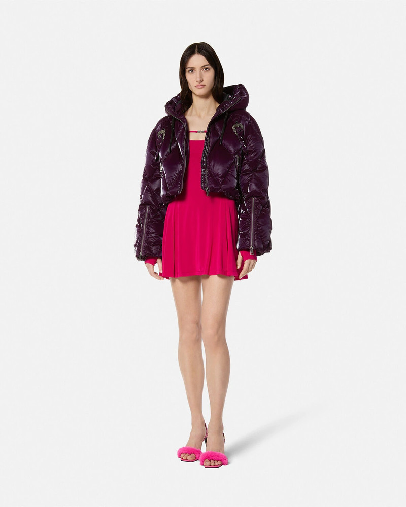 VERSACE JEANS COUTURE Baroque Buckle Puffer Jacket outlook