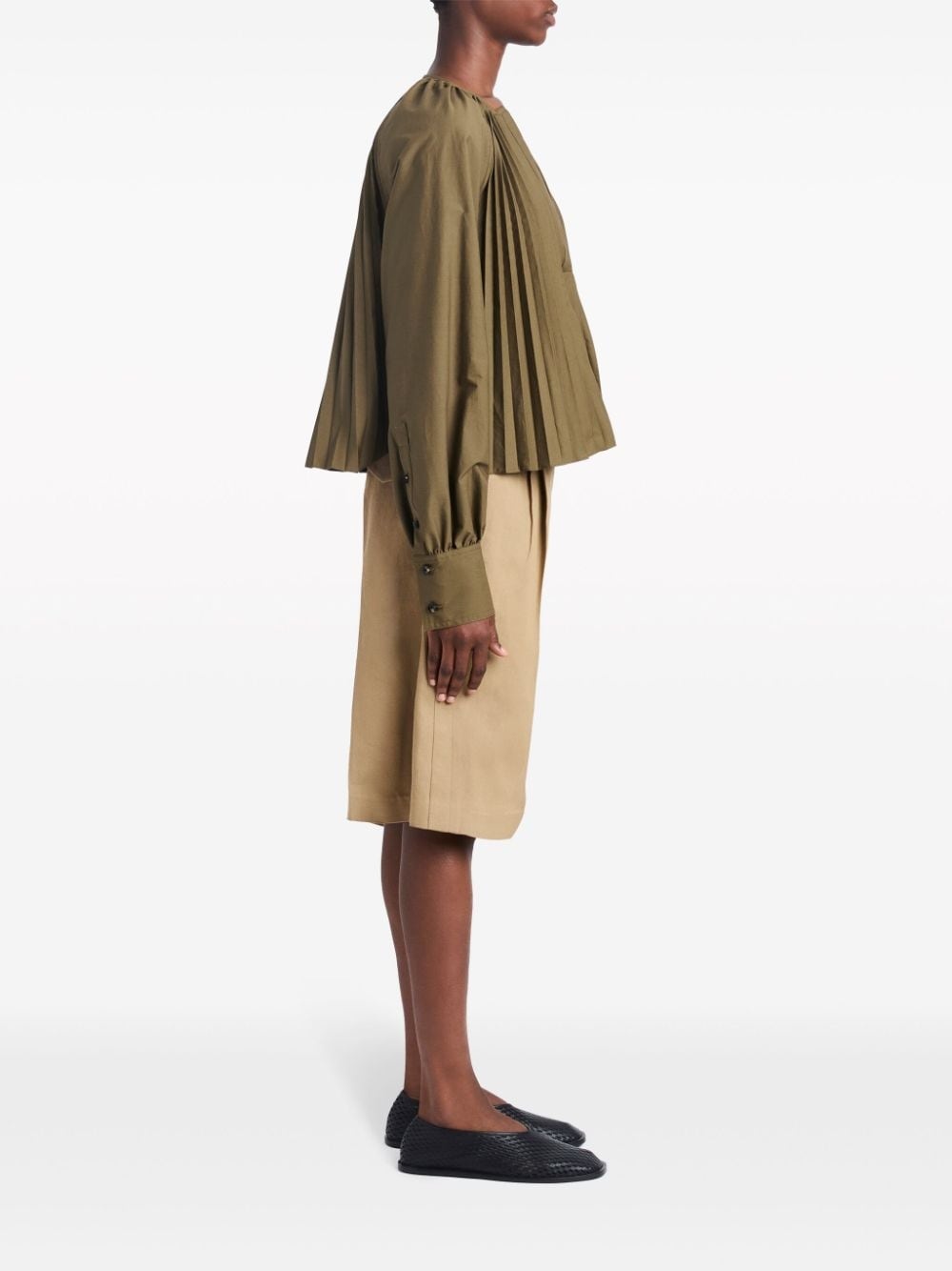 Monica pleat-detailing blouse - 3