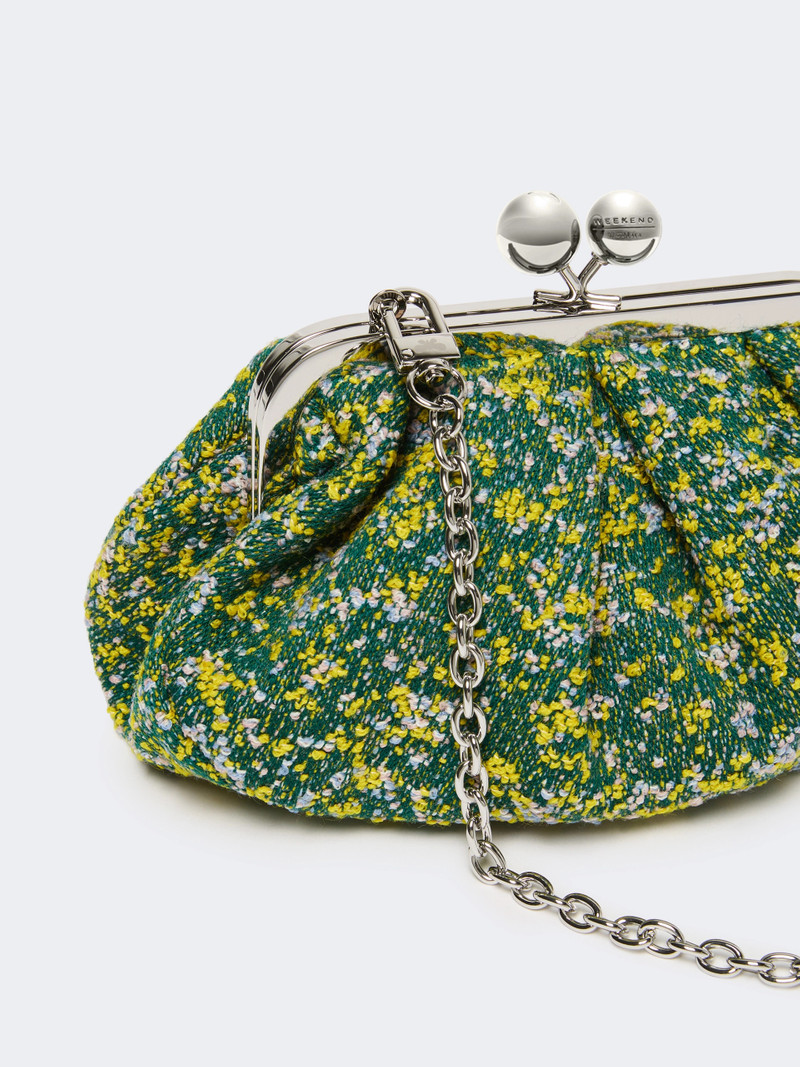 ACCENNI Small wool bouclé Pasticcino Bag - GREEN 3