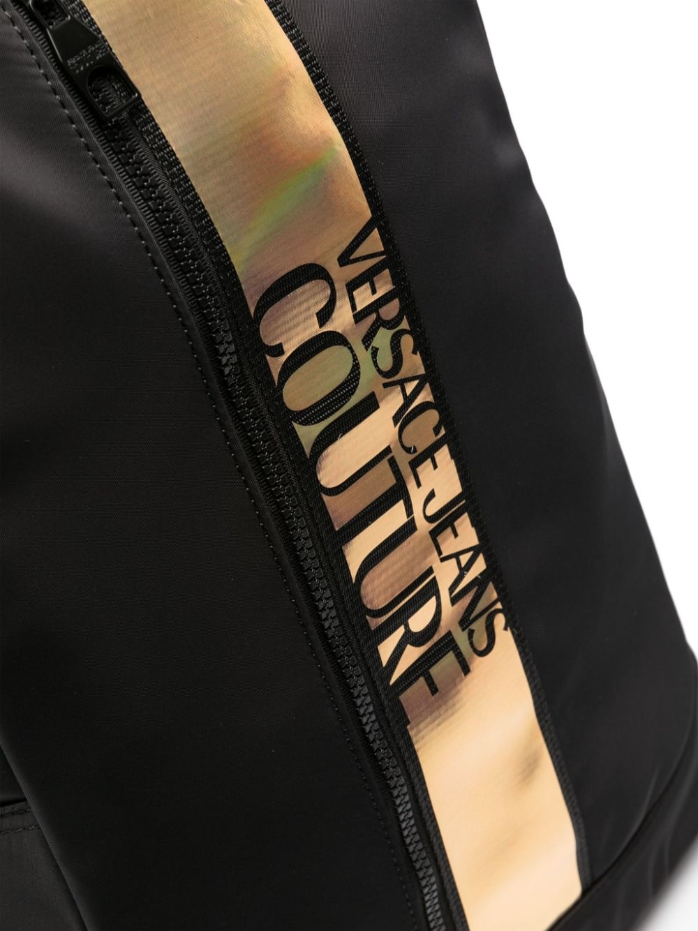 logo-stripe laptop backpack - 4
