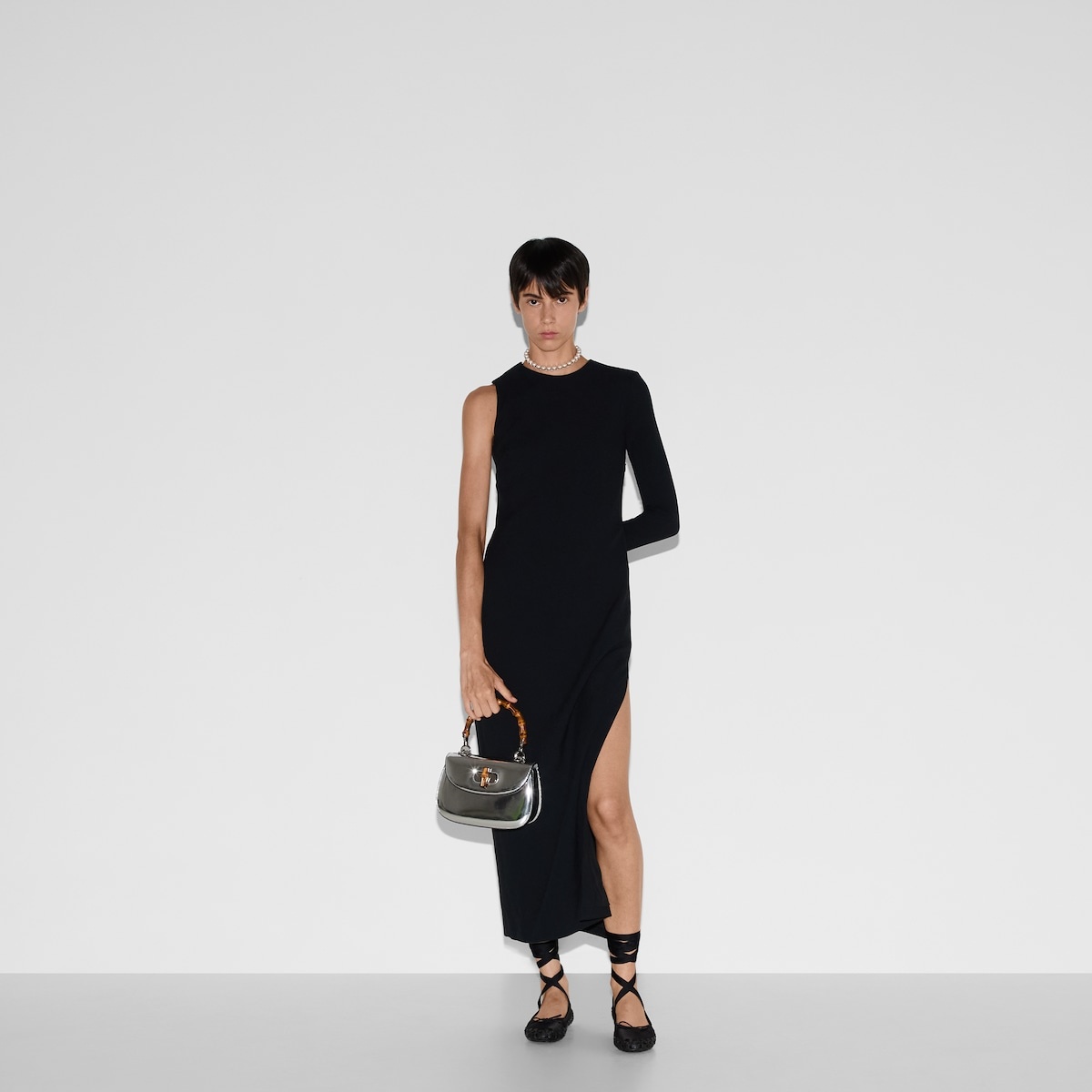 Acetate viscose sable dress - 6