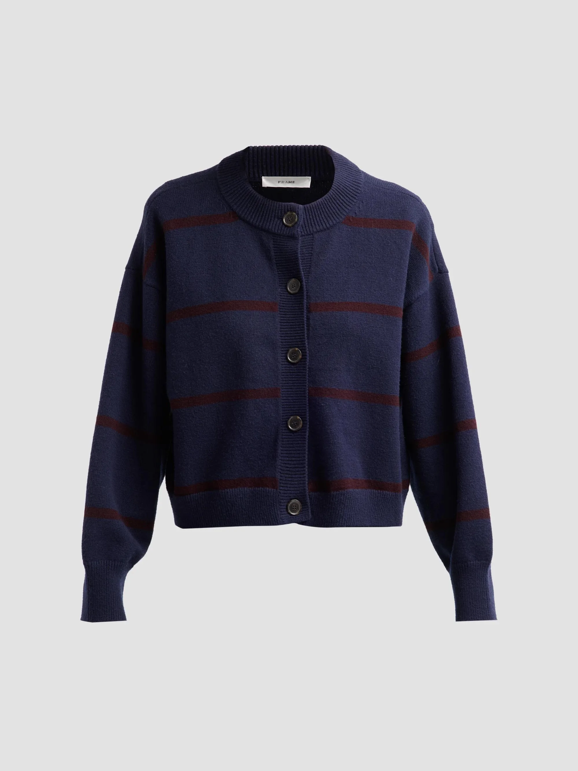 Women's The Easy Femme Striped Cardigan - Navy Stripe - 1