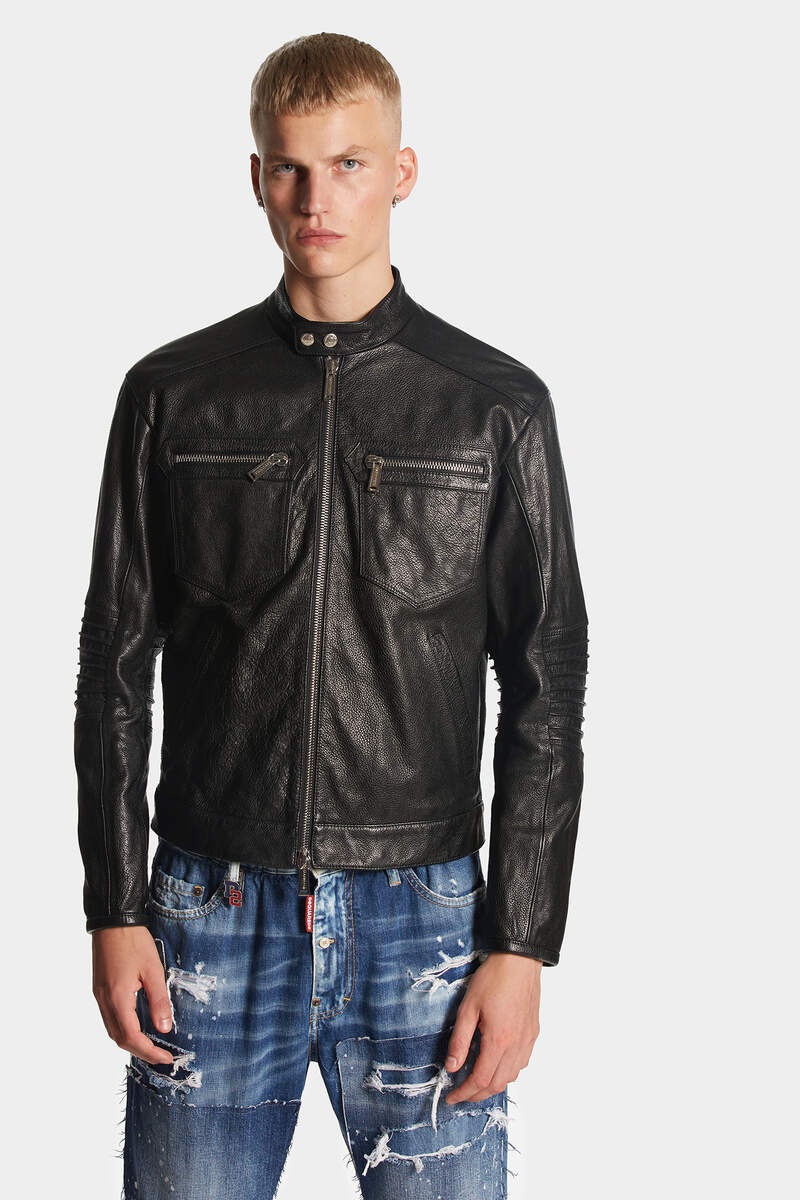 RIDER LEATHER JACKET - 5