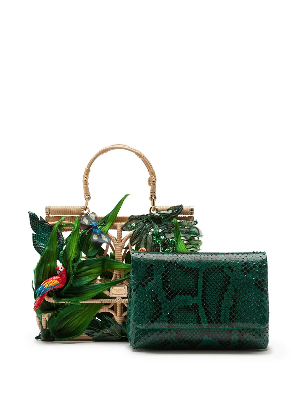 Sicily jungle appliquéd tote - 4