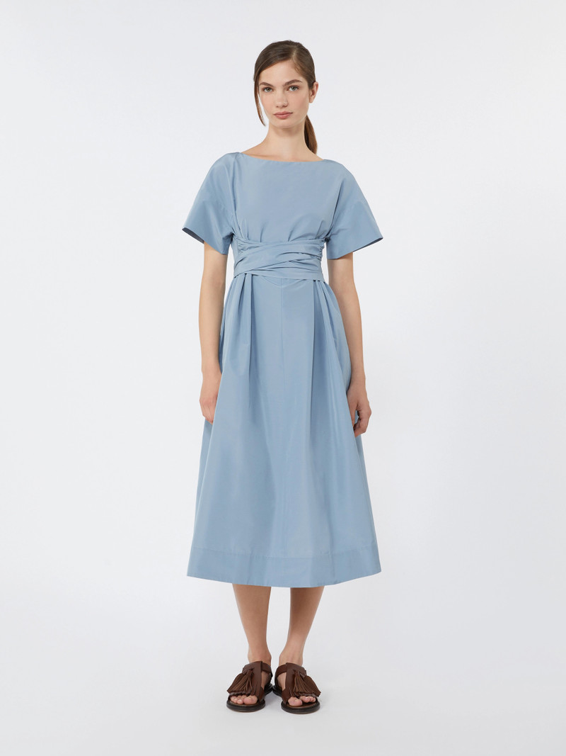 PIOPPO Flared taffeta dress - LIGHT BLUE 3